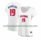Camiseta Sviatoslav Mykhailiuk 19 Detroit Pistons association edition Blanco Mujer