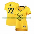 Camiseta T.J. Leaf 22 Indiana Pacers statement edition Amarillo Mujer