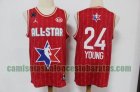 Camiseta Trae Young 24 All Star 2020 rojo Hombre