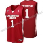 camisetas ncaa washington state cougars klay thompson #1 roja