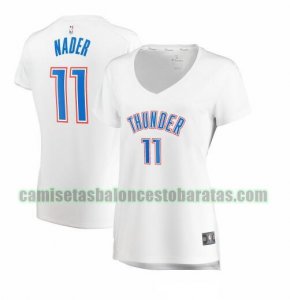 Camiseta Abdel Nader 11 Oklahoma City Thunder association edition Blanco Mujer