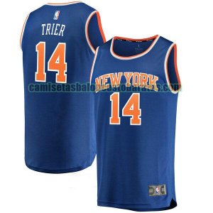 Camiseta Allonzo Trier 14 New York Knicks icon edition Azul Hombre
