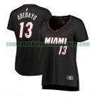 Camiseta Bam Adebayo 13 Miami Heat icon edition Negro Mujer