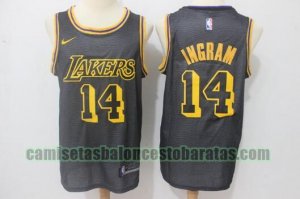 Camiseta Brandon Ingram 14 Los Angeles Lakers Baloncesto Negro Hombre