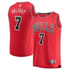 Camiseta Justin Holiday 7 Chicago Bulls 2019 Rojo Hombre