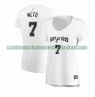 Camiseta Chimezie Metu 7 San Antonio Spurs association edition Blanco Mujer