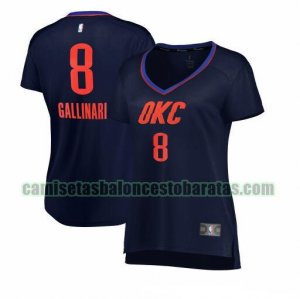 Camiseta Danilo Gallinari 8 Oklahoma City Thunder statement edition Armada Mujer