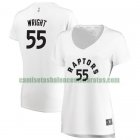 Camiseta Delon Wright 55 Toronto Raptors association edition Blanco Mujer