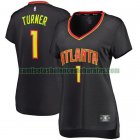 Camiseta Evan Turner 1 Atlanta Hawks icon edition Negro Mujer