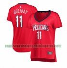 Camiseta Jrue Holiday 11 New Orleans Pelicans statement edition Rojo Mujer