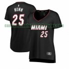 Camiseta Kendrick Nunn 25 Miami Heat icon edition Negro Mujer
