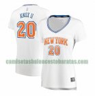Camiseta Kevin Knox II 20 New York Knicks statement edition Blanco Mujer