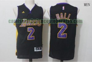Camiseta Lonzo Ball 2 Los Angeles Lakers Negro Hombre