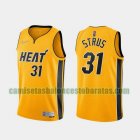 Camiseta Max Strus 31 Miami Heat 2020-21 Earned Edition amarillo Hombre
