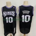 Camiseta Mike Bibby 10 Sacramento Kings Baloncesto Stitched Negro Hombre