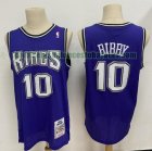 Camiseta Mike Bibby 10 Sacramento Kings Baloncesto Stitched Púrpura Hombre