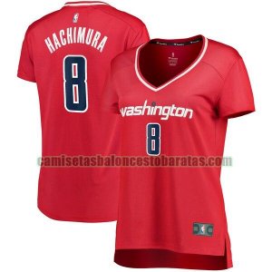 Camiseta Rui Hachimura 8 Washington Wizards icon edition Rojo Mujer
