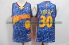 Camiseta Stephen Curry 30 Golden State Warriors 2019 Baloncesto Azul Hombre