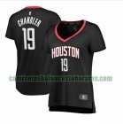 Camiseta Tyson Chandler 19 Houston Rockets statement edition Negro Mujer