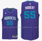 camiseta del charlotte hornets 2016-2017 roy hibbert 55 purpura