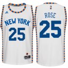 camisetas Derrick Rose Número 25 new york knicks clasico blanca