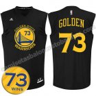 camisetas de baloncesto golden state warriors 73 wins 2016 negro