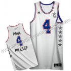 camisetas baloncesto paul millsap #4 nba all star 2015 blanca