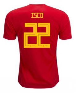 camiseta futbol isco Espana primera equipacion 2018