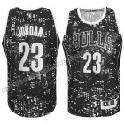 camiseta michael jordan #23 chicago bulls luces negro