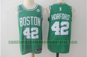 Camiseta Al Horford 42 Boston Celtics Baloncesto Stitched Verde Hombre