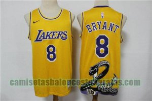 Camiseta BRYANT 8 Los Angeles Lakers Serpent Edición Limitada amarillo Hombre