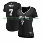 Camiseta Chimezie Metu 7 San Antonio Spurs icon edition Negro Mujer