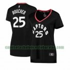 Camiseta Chris Boucher 25 Toronto Raptors statement edition Negro Mujer