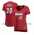 Camiseta Chris Silva 30 Miami Heat statement edition Rojo Mujer