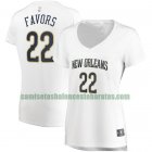 Camiseta Derrick Favors 22 New Orleans Pelicans association edition Blanco Mujer