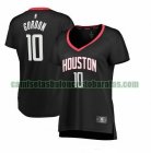 Camiseta Eric Gordon 10 Houston Rockets statement edition Negro Mujer
