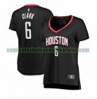 Camiseta Gary Clark 6 Houston Rockets statement edition Negro Mujer