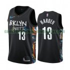 Camiseta James Harden 13 Brooklyn Nets 2020-21 City Edition Negro Hombre