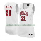 Camiseta Jimmy Butler 21 Chicago Bulls Réplica Blanco Mujer