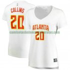 Camiseta John Collins 20 Atlanta Hawks association edition Blanco Mujer