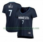 Camiseta Jordan Bell 7 Minnesota Timberwolves icon edition Armada Mujer