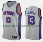 Camiseta Khyri Thomas 13 Detroit Pistons 2020-21 Statement Edition Swingman gris Hombre