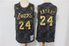 Camiseta Kobe Bryant 24 Los Angeles Lakers retro limited edition gris Hombre