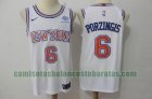 Camiseta Kristaps Porzingis 6 New York Knicks blanco Hombre