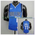 Camiseta NBA Doncic 77 Dallas Mavericks NBA Azul Hombre