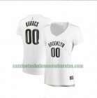 Camiseta Rodions Kurucs 0 Brooklyn Nets association edition Blanco Mujer