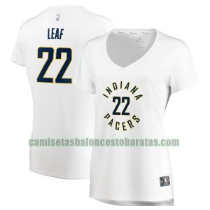 Camiseta T.J. Leaf 22 Indiana Pacers association edition Blanco Mujer