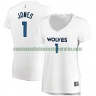 Camiseta Tyus Jones 1 Minnesota Timberwolves association edition Blanco Mujer