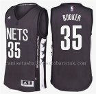 camiseta brooklyn net 2016-2017 trevor booker 35 negro