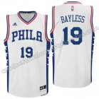 camiseta jerryd bayless 19 philadelphia 76ers 2015-2016 blanca